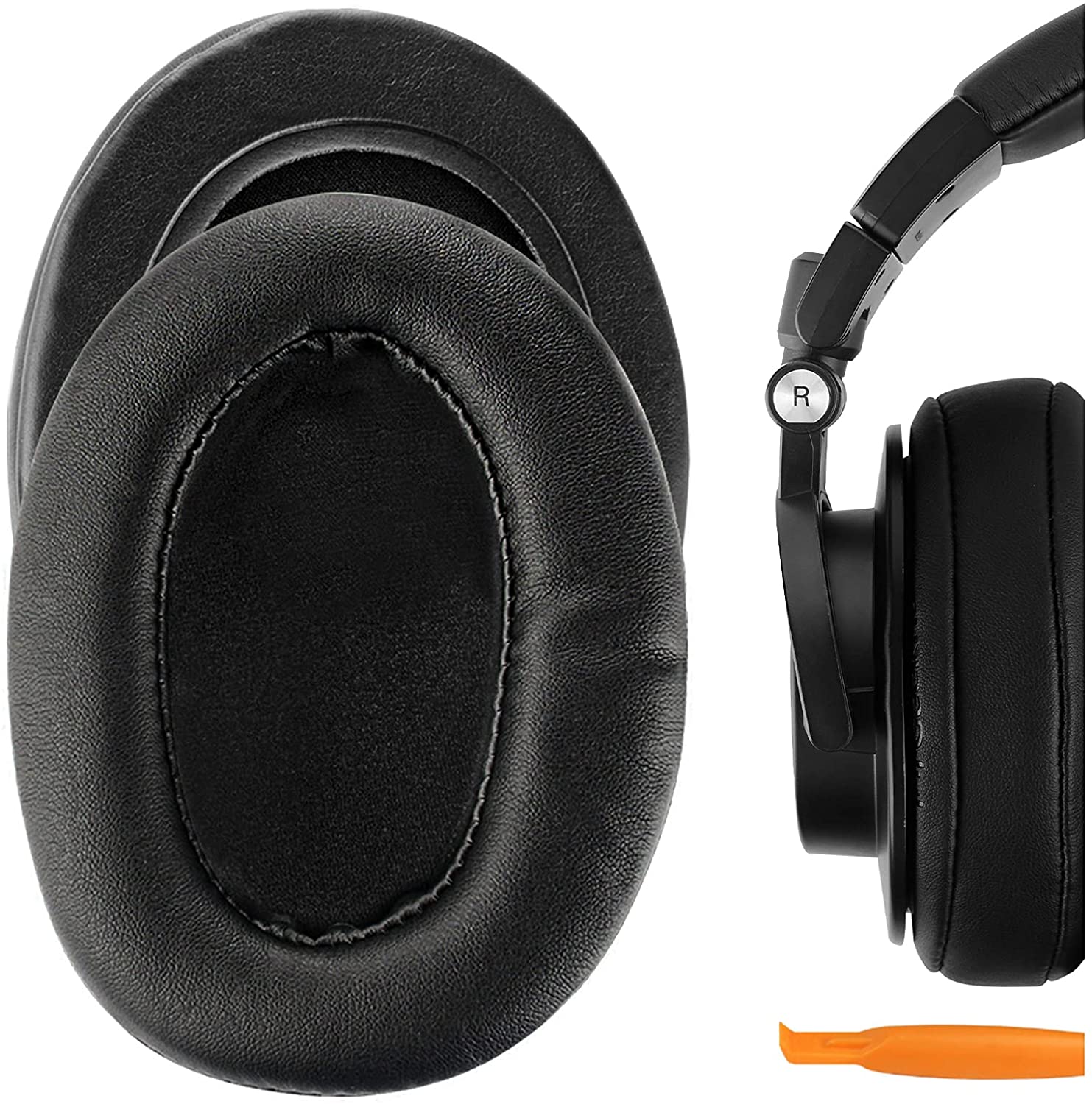 Audio Technica Headphone Ath-M50X - Coussinets d'oreille de remplacement en cuir