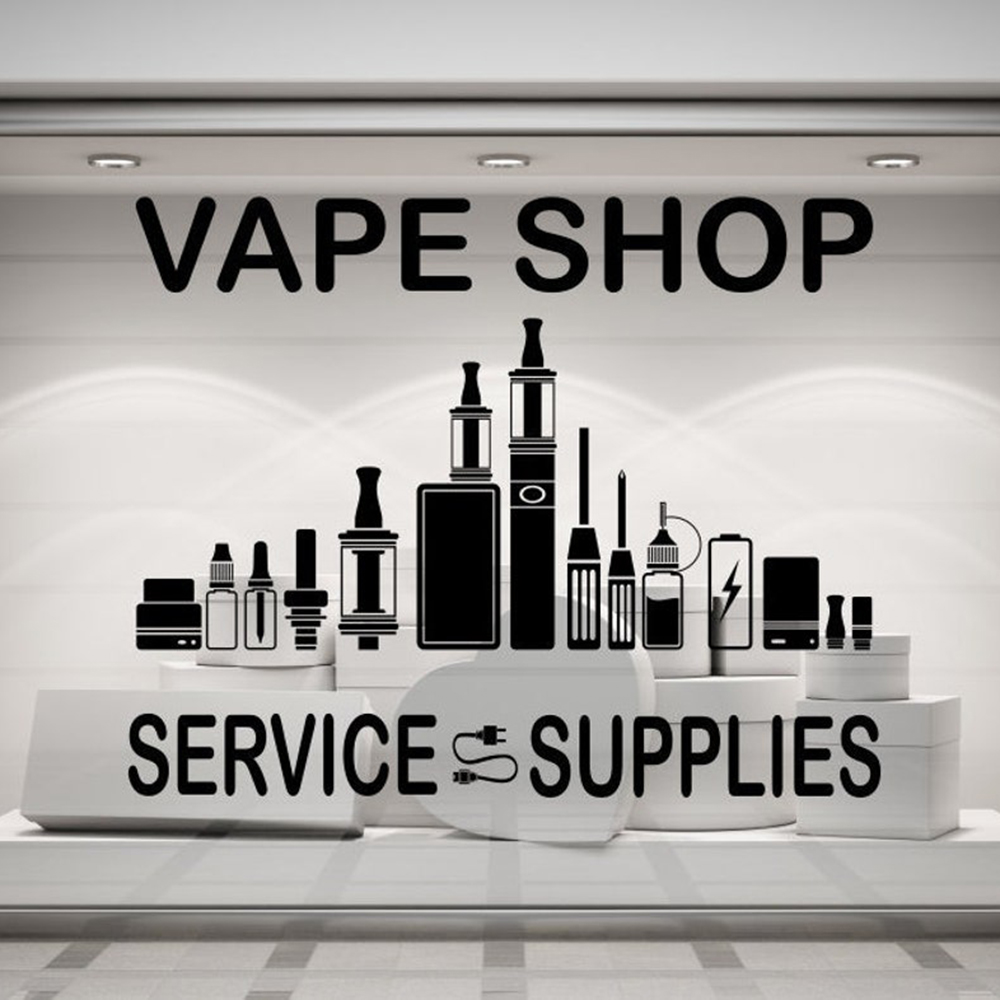 Vaping Shop - Vape Shop Electronic Laguna ette Sticker
