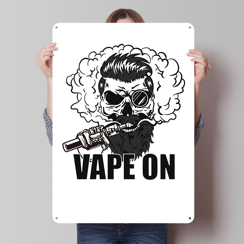 Vape Accessory - Affiches électroniques en fer blanc Cool
