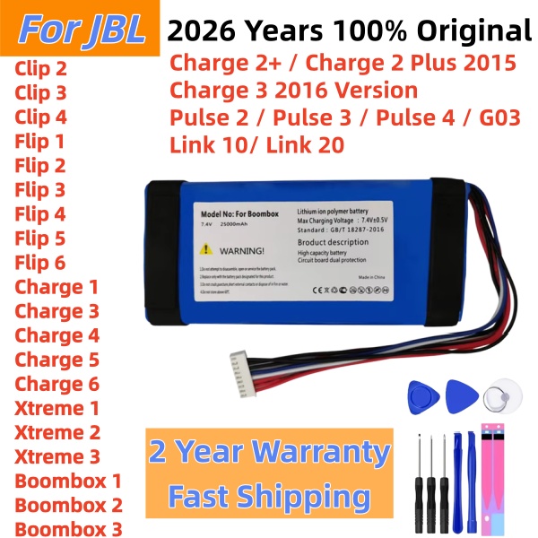 Jbl Speaker Charge 5 - Batterie d'origine pour haut-parleur 2026 Years