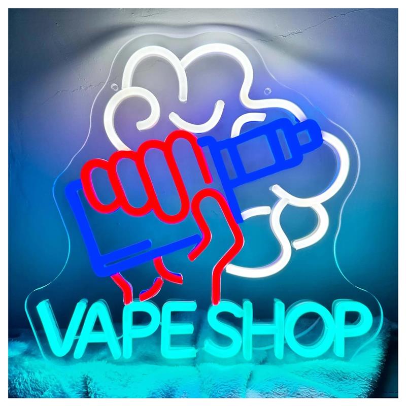 Vaping Store - Enseigne néon LED pour magasin de