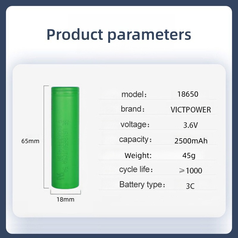 Victpower Véritable batterie 1 - Vape Battery 18650 avis et prix