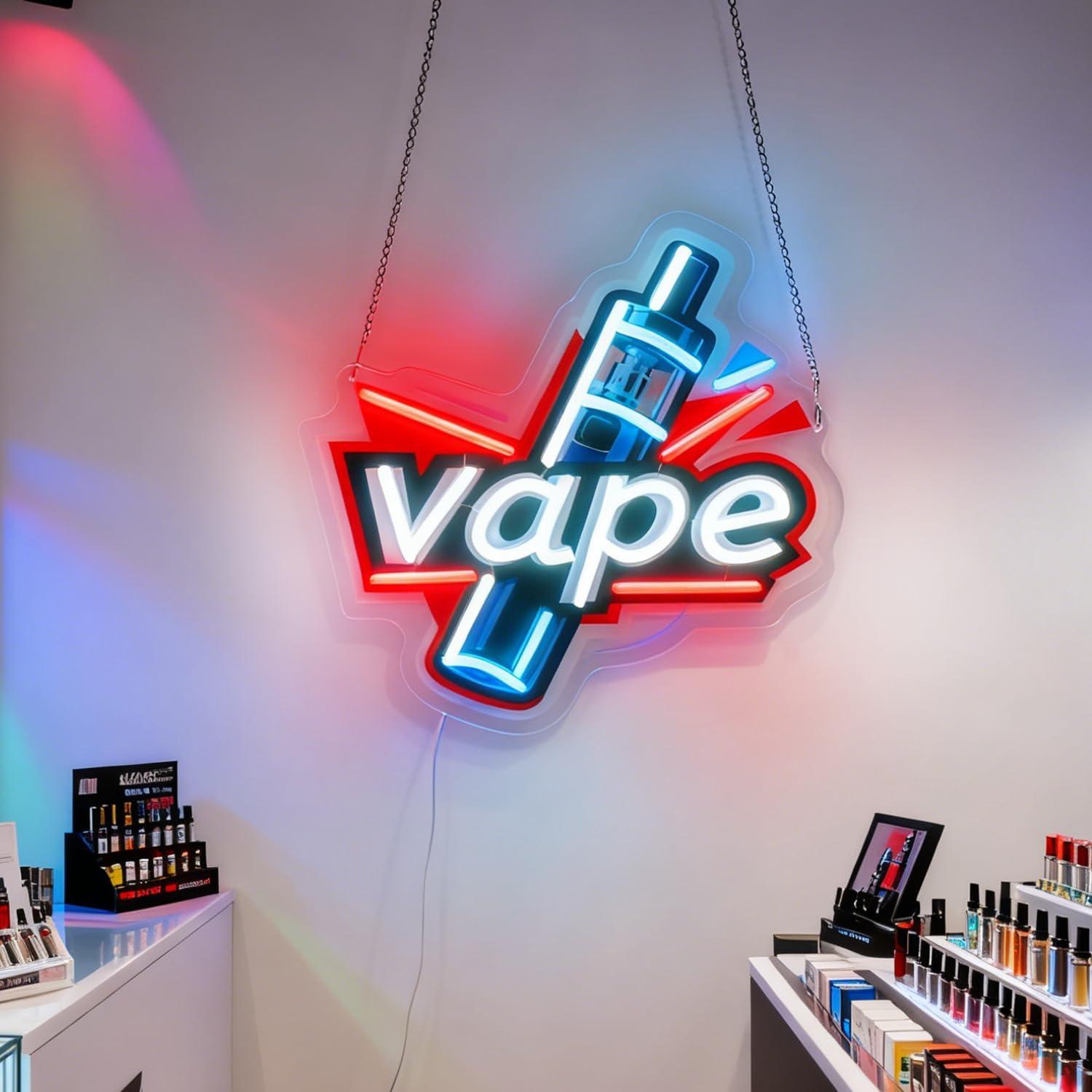 Enseigne néon LED USB à intens - Vaping Store avis et prix