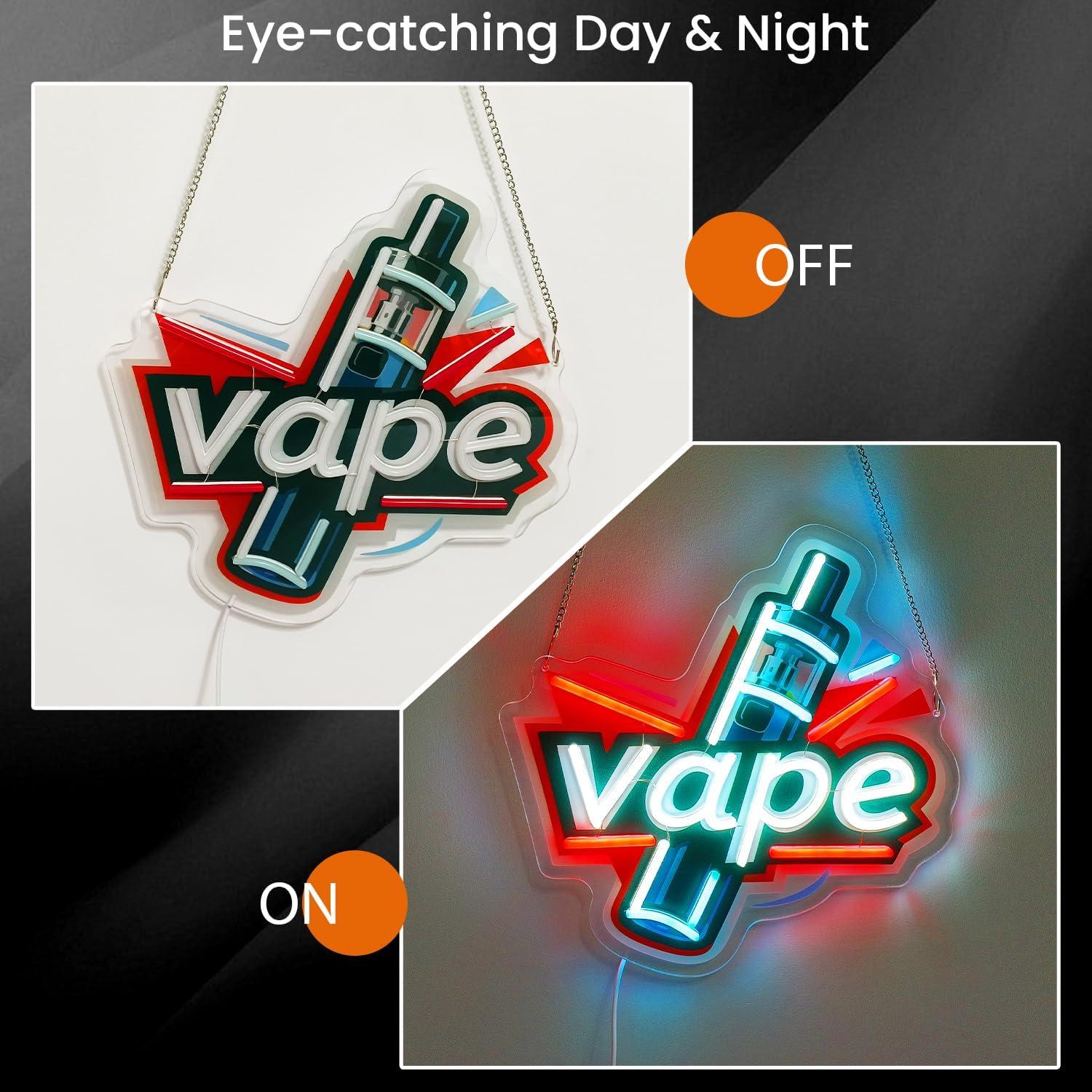 Enseigne néon LED USB à intens - Vaping Store avis et prix