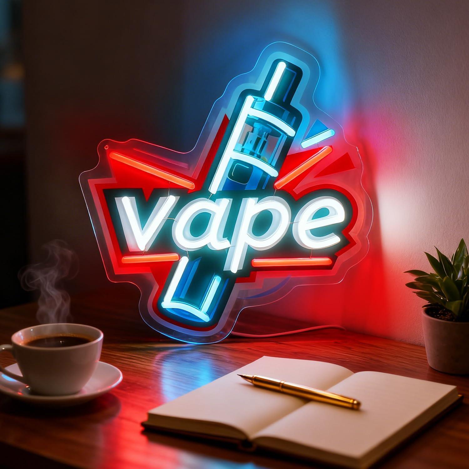 Enseigne néon LED USB à intens - Vaping Store avis et prix