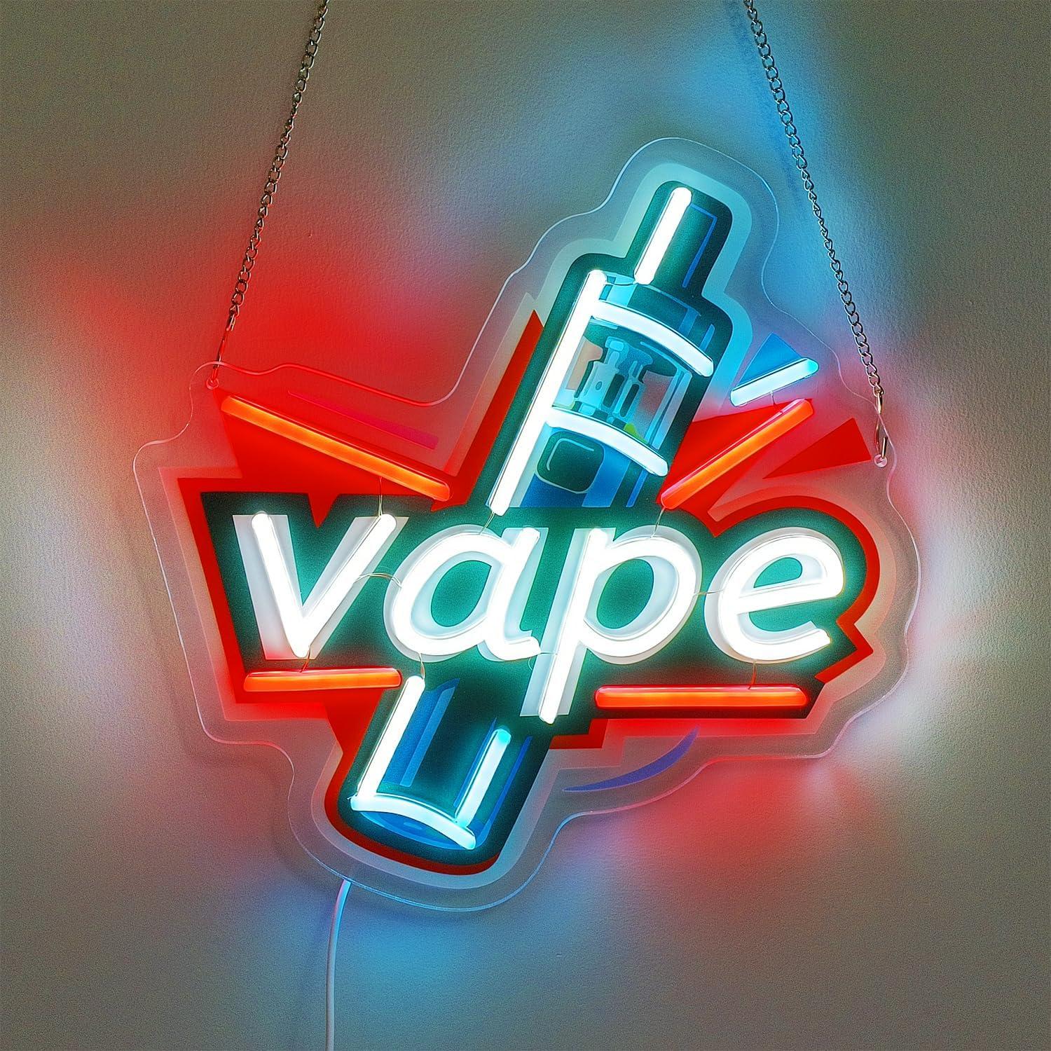 Enseigne néon LED USB à intens - Vaping Store avis et prix