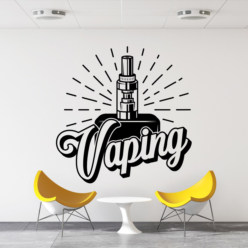 Autocollant mural de magasin d - Vaping Store avis et prix