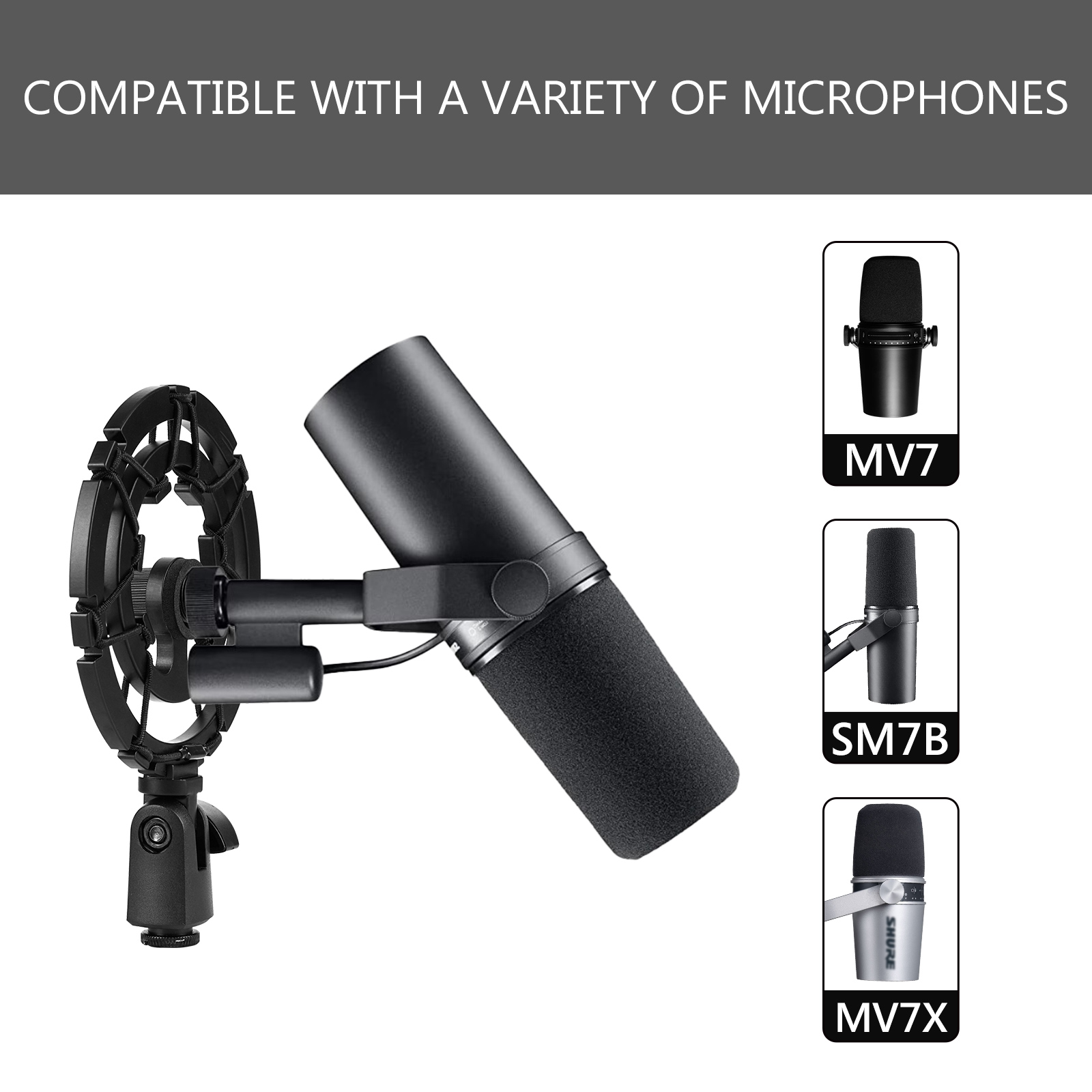 Geekria – support anti-vibrati - Shure Mic Sm7B avis et prix