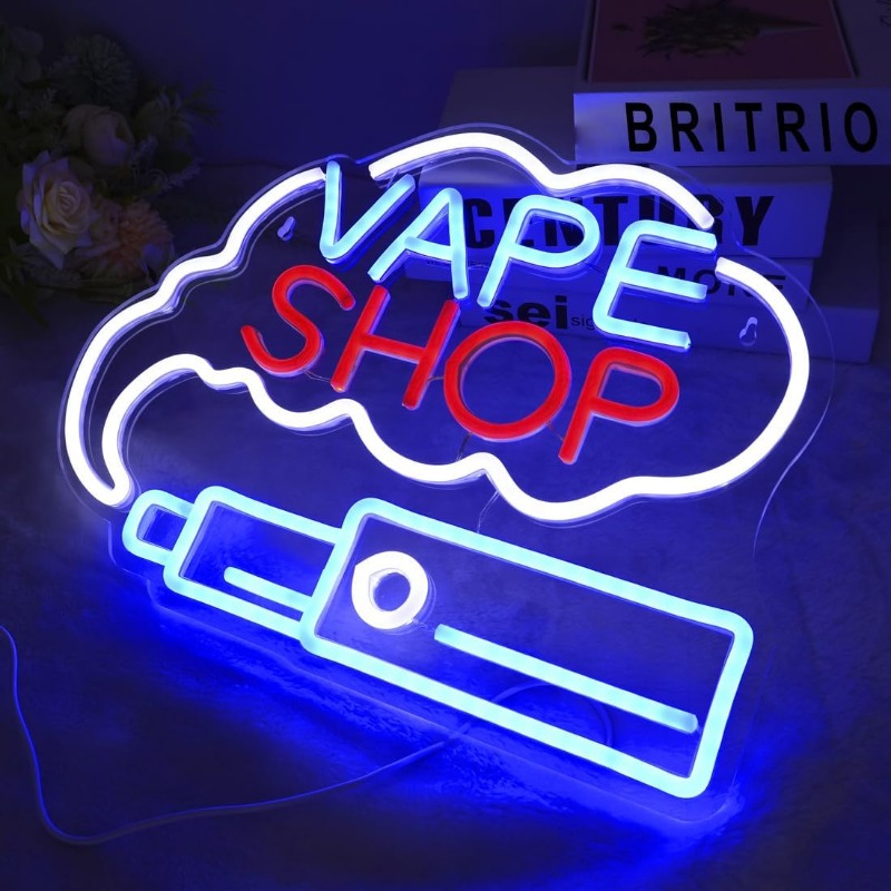 LED VAPE SHOP fumée néon signe - Vaping Store avis et prix